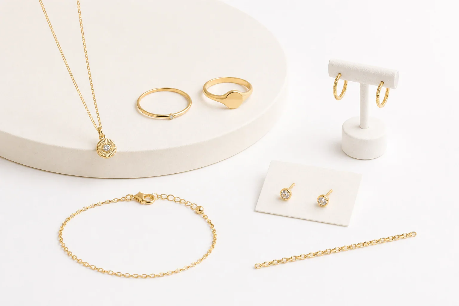 Illustrative brass jewelry direction