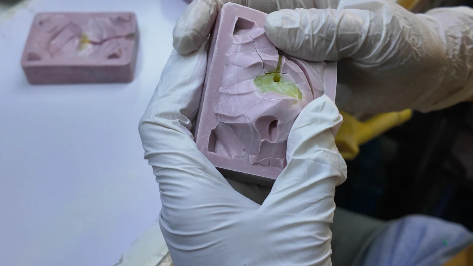 Jewelry mould work during production