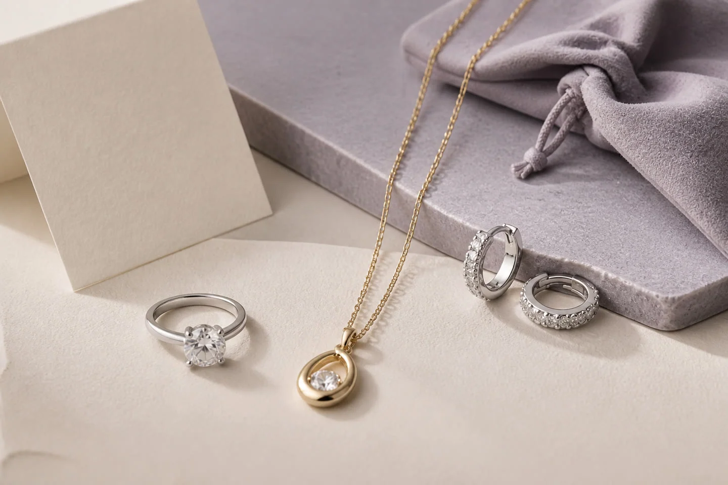 Refined private-label jewelry presentation