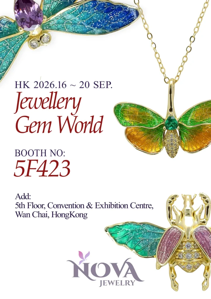 NOVA Jewellery & Gem WORLD Hong Kong invitation, 16–20 September 2026, Booth 5F-423